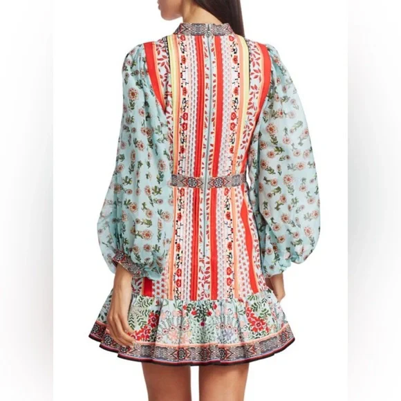 Alice + Olivia Raya Floral Mini Dress - Picture 2 of 10